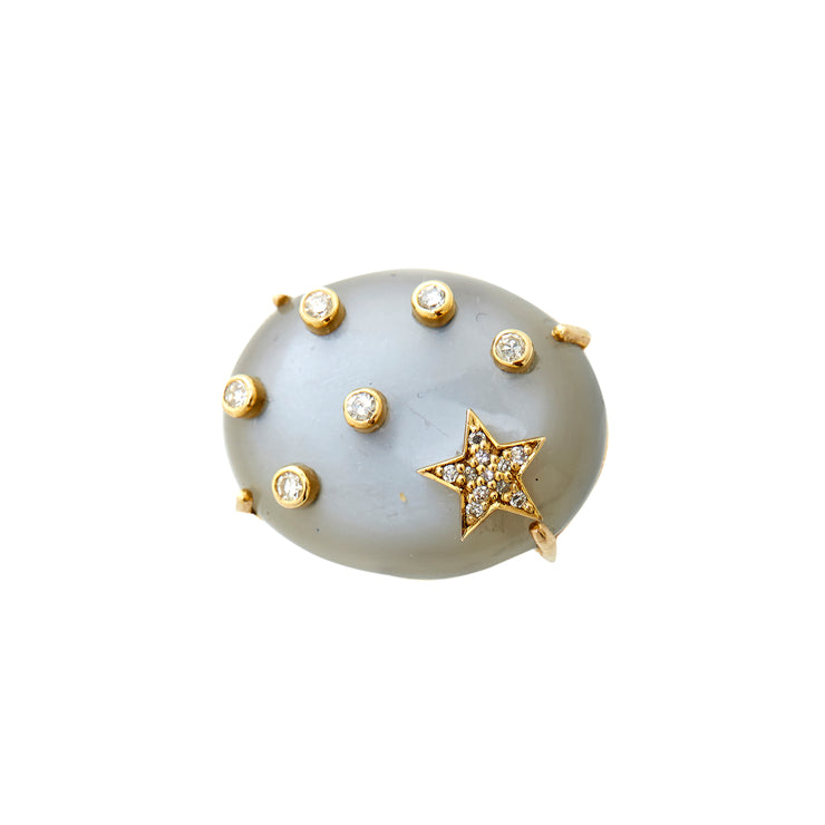 MOONSTONE GALAXY RING. Out of stock .