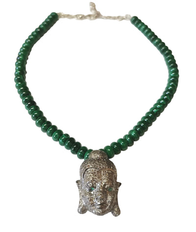 Buddha Malachite Necklace