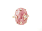 STRAWBERRY RIPPLE GALAXY RING. SOLD.  PLS ENQUIRE FOR ORDERING.
