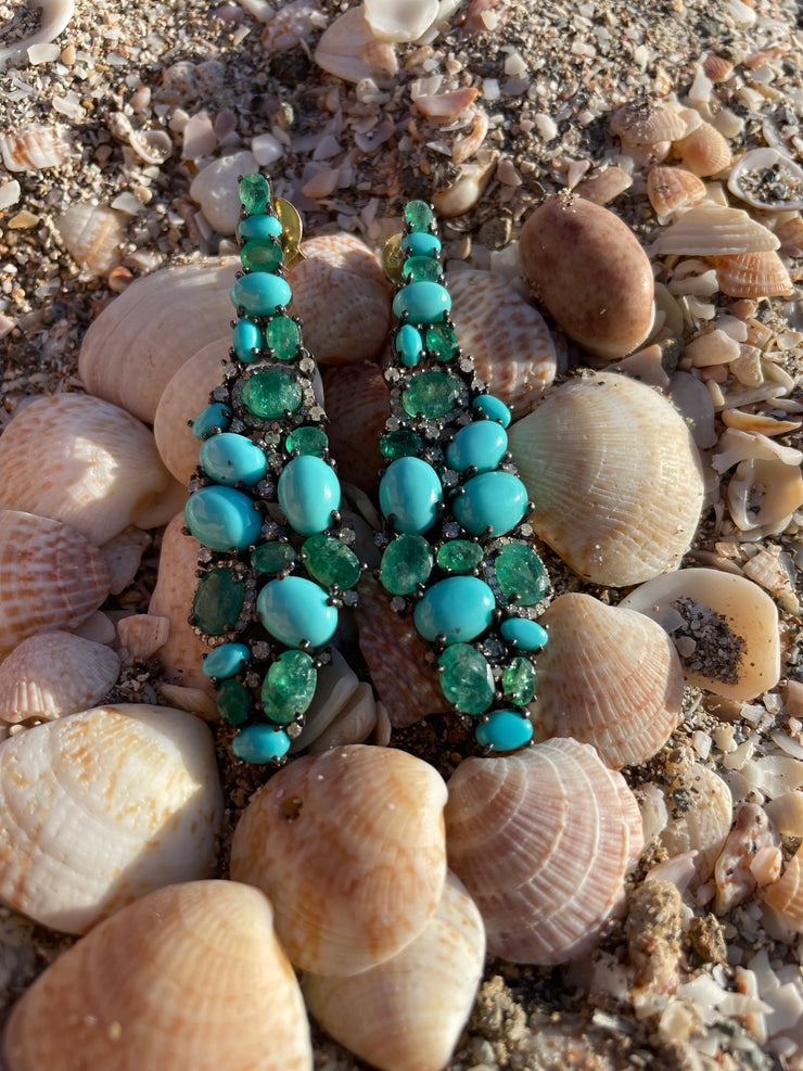 Turquoise and Emerald Crush